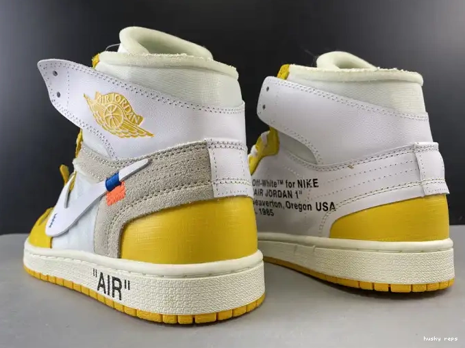 Cheap Husky x Dark Powder Off-White AQ0818-149 NRG White Yellow-Cone 1 Jordan Air 0620